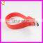 Red High Quality Colorful Custom USB Silicone Wristbands