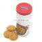 Food grade round cookie biscuit tin cans with lid wholesale