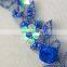 China manufacturer wholesale elegant 3D sequin flower embroidery lace