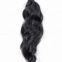 Tangle Free Natural Black Synthetic Hair Wigs 18 Inches Bouncy And Soft Double Drawn