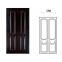 3mm 4mm black walnut veneer HDF door skins for interior doors