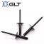 Black patined Gesipa Bulb-tite Blind Rivets