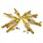 115mm Length metal yellow smoking pipe with metal beads lantern shape cigarette holder filter rod with penant