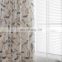 High quality modern  printed curtain with bird pattern living room curtains with attach valance