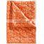 i @ Home Embroidery Design Bedspread,Orange Flower Design Bedspreads,polyester Christmas King Size Fitted Quilted Bedspread