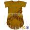 Baby Girls Boutique Tassel Faux Suede Soft Litter Girls Clothes Top Wholesale Children Cute Kids Baby Shirts
