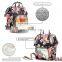 Diaper Bag Backpack Floral Baby Bag Water-Resistant Baby Nappy Bag with Insulated Water Bottle BagChanging Pad for WomenGirlsMum