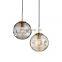 Modern Smoked Glass Decorative Round Ball Pendant Light