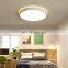 Simple round white bedroom ceiling lamp LED chandelier