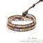 WBS2056 Latest custom rope simplel beaded bracelet crystal bracelet