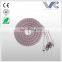 Flexible 5mm PVC 2R To 2R RCA Cable car audio cable