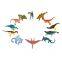 New Design Small Dinosaur Set Plastic Animal Toys Collection TPR Dinosaur Set Juguet For Kids Education Dinosaur Set