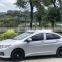Chrome Door Visor Side Window Deflector Shade Sun Rain Shield Silver Strips Guard for Honda City