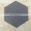 20x23 Dark Grey Non slip Modern House Vinyl Hexagon Bathroom Flooring Tile and Wall Decoration