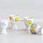 porcelain egg cup for kids use with cartoon decal