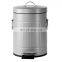 Eco friendly high quality compost bin food waste bucket organic round waste compost bin embossed design home trash bins