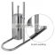 Stainless steel standing paper holder toilet brush holder