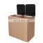 Home 18L/24L gold stainless steel sensor recycling bin rectangular automatic bin kitchen sorting sensor rubbish bin