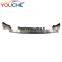 MP style carbon fiber rear bumper diffuser quad for BMW 2 series F22 F23 2014-2018 M sport