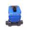 motorized actuator electric ball valve 2 way 3 way electric actuated pvc valve 12v plastic motorized ball valve