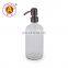 China Manufactory amber soap dispenser Bath recycled bottles gold glass bottle For Hand Gel