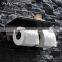 Bathroom accessories self-adhesive Stainless steel pivoting double roll toilet paper holder with phone shelf