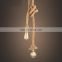 Waterproof Hemp Wire Rope With Timer Function With G95 ST64 Pendant Edison Bulb Lamp