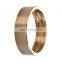 TEHCO CNC Machining Casting Bronze Bear Bushing Made of CuZN25Al5Mn4Fe3 Copper Alloy with Oil Grooves for Crane Electromotor.