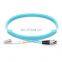 LC UPC to FC UPC Duplex 2.0mm PVC(OFNR) OM4 Multimode Fiber Optic Patch cord Cable
