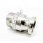 Sanitary Stainless Steel Camlock and Groove Adapter X Male NPT Type F