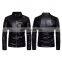 2022 arrival unisex design color block Men Genuine Leather Jacket Custom High Quality Men Leather Jacket