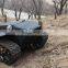 Mobile platform electric rubber tracked robot chassis