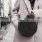 Black Straw Crossbody Bag Wicker Woven Rattan Handbag for Women
