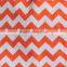 Custom Cheap Chevron Print Hobo Bag Orange Zig Zag Chevron Tote Bag With Magnetic Snap Closure