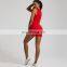 Wholesale Nude Breathable Sleeveless Crop Tank Top Loose Casual Elastic Pocket 2 Piece Sports Gym Yoga Set Women Fitness Wear
