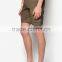 2016 Khaki Bermuda Shorts with Pockets Fashion Pocket Lip Style