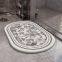 OEM ODM floral absorbent diatomaceous stone bath mat manufacturer