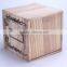 Natural paulownia wood packing box,Wooden Box With Drawer