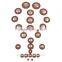 Professional Soprano Saxophone Brown Leather Pad