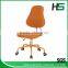 Cute orange mesh children study gas lift swivel chair