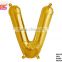 34 inch slim shape helium saved balloon letters gold love maker