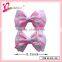 Beautiful hair accessories wholesale mini bow tie hair clip,grosgrain ribbon hair bows jewelry