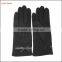 simple woolen gloves with leather belt for women