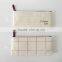 New pouch 2016 style customed plain printed cotton pencil bag with zipper