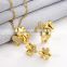 Good Quality 18K Gold Plated dubai gold jewelry set / wedding jewellery designs