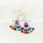 Fashion Earrings, Colorful Zircon Earrings, PES-A009