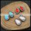 LFD-0050B Wholesale Rhinestone Crystal with Mixed Color Shell Connector Bead Jewelry Finding