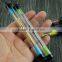 Pen shaped easy to carry wax dabber titanium nail dab tool stainless steel bright gold dab wax tool