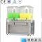 Space-saving desktop commercial puddled juice dispenser