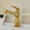 royal deck mount brass golden italian basin faucet